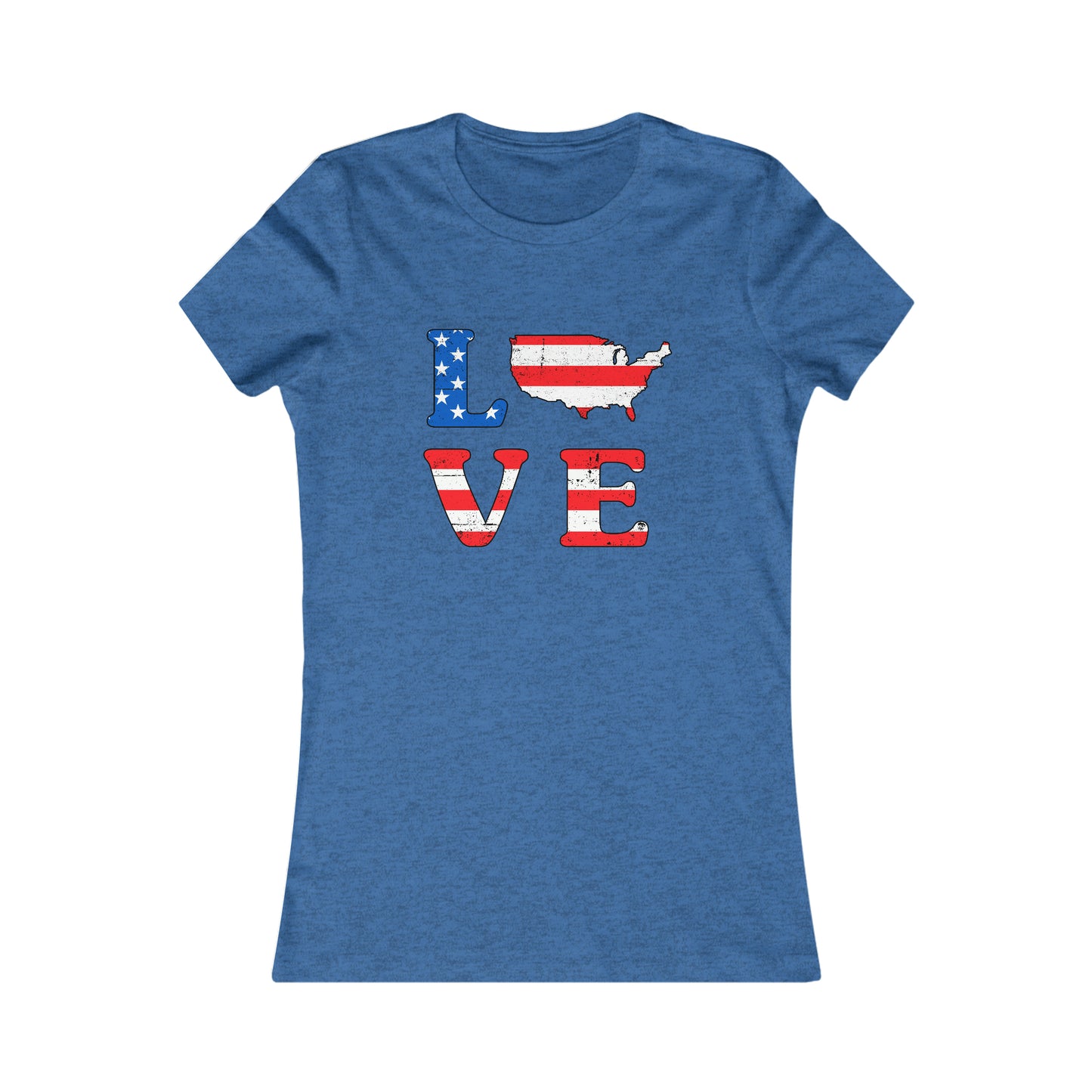 LOVE AMERICAN FLAG (Women's Favorite Tee)