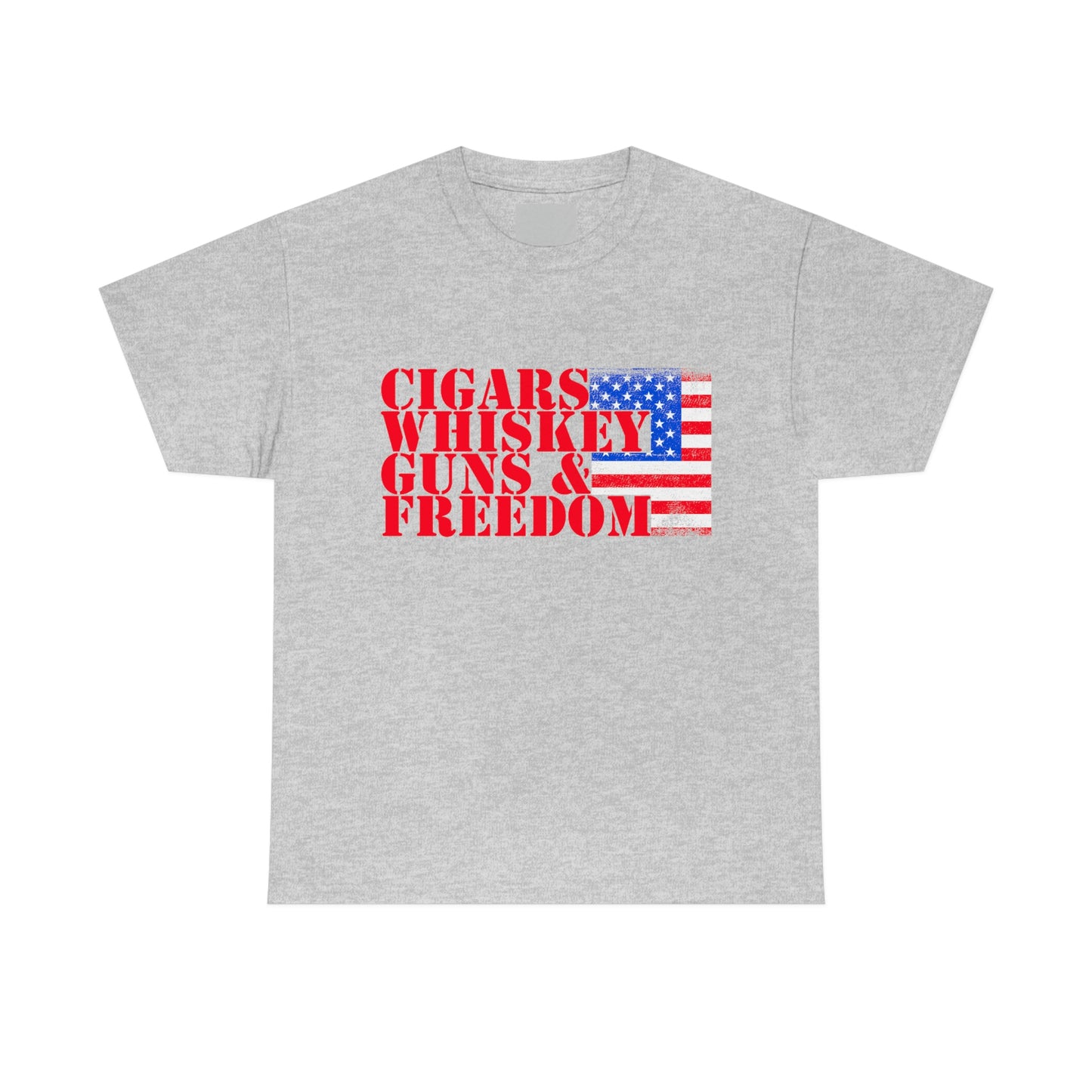 CIGARS, WHISKEY, GUNS & FREEDOM (Unisex t-shirt)