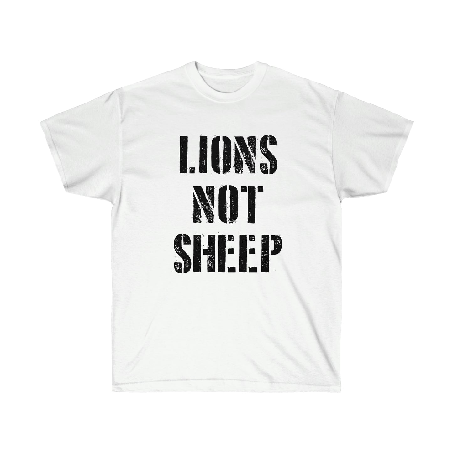 LIONS NOT SHEEP (Unisex Ultra Cotton Tee)