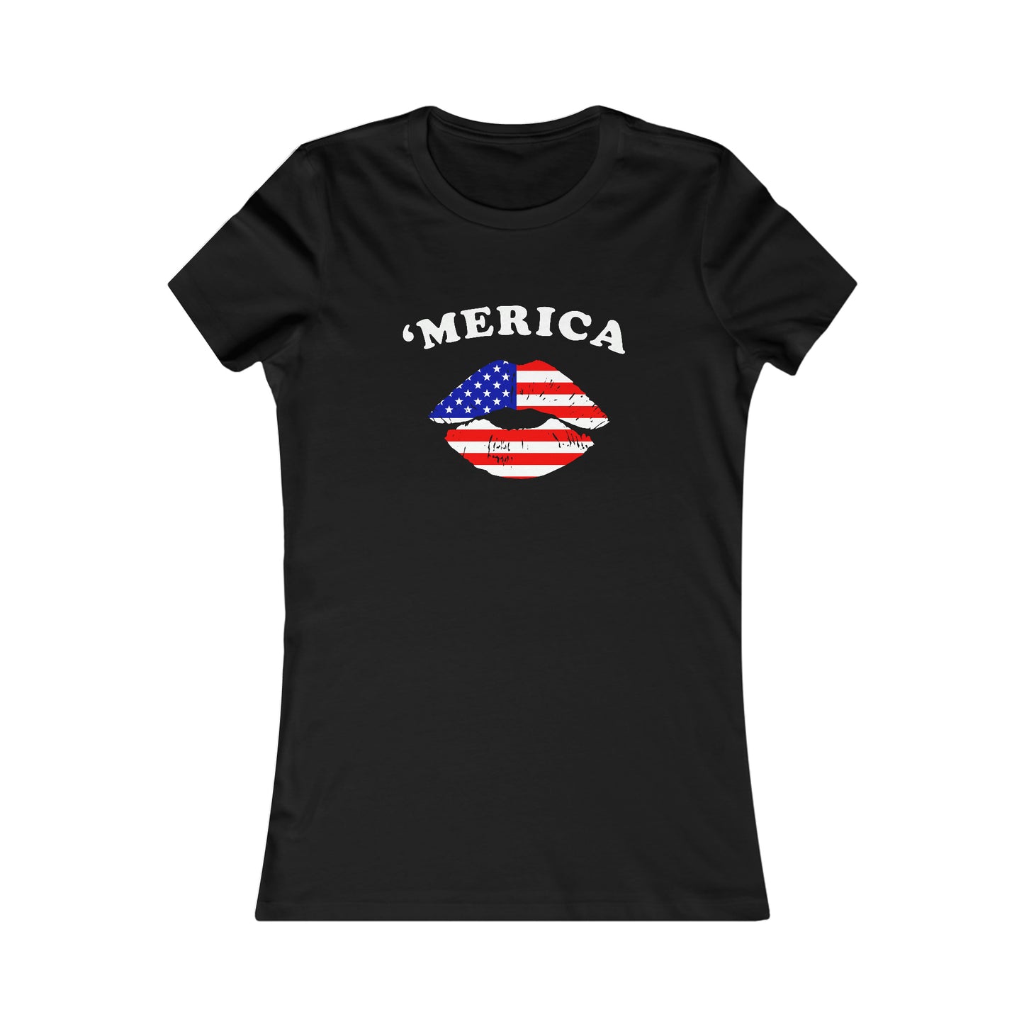 'MERICA FLAG LIPS (Women's Favorite Tee)