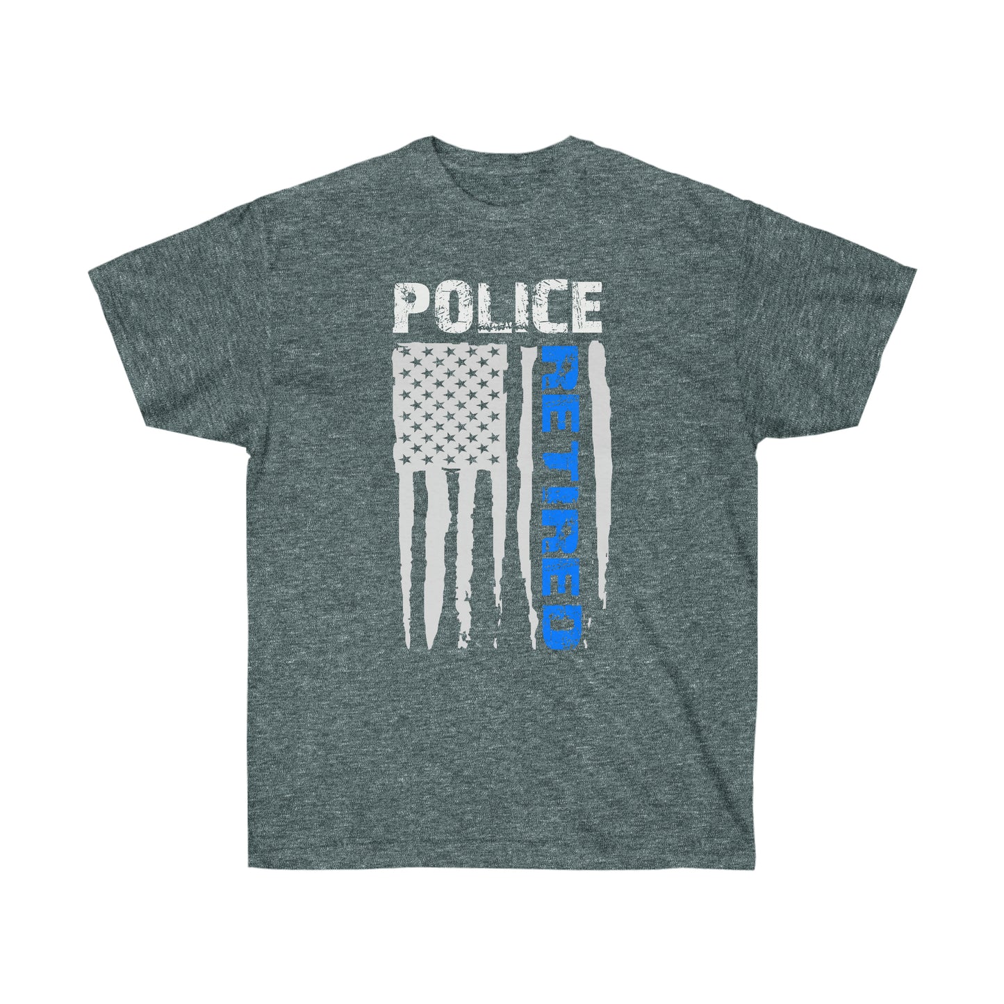 POLICE RETIRED FLAG (Unisex Ultra Cotton Tee)