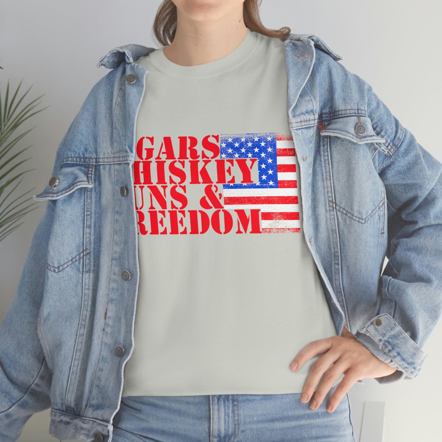 CIGARS, WHISKEY, GUNS & FREEDOM (Unisex t-shirt)