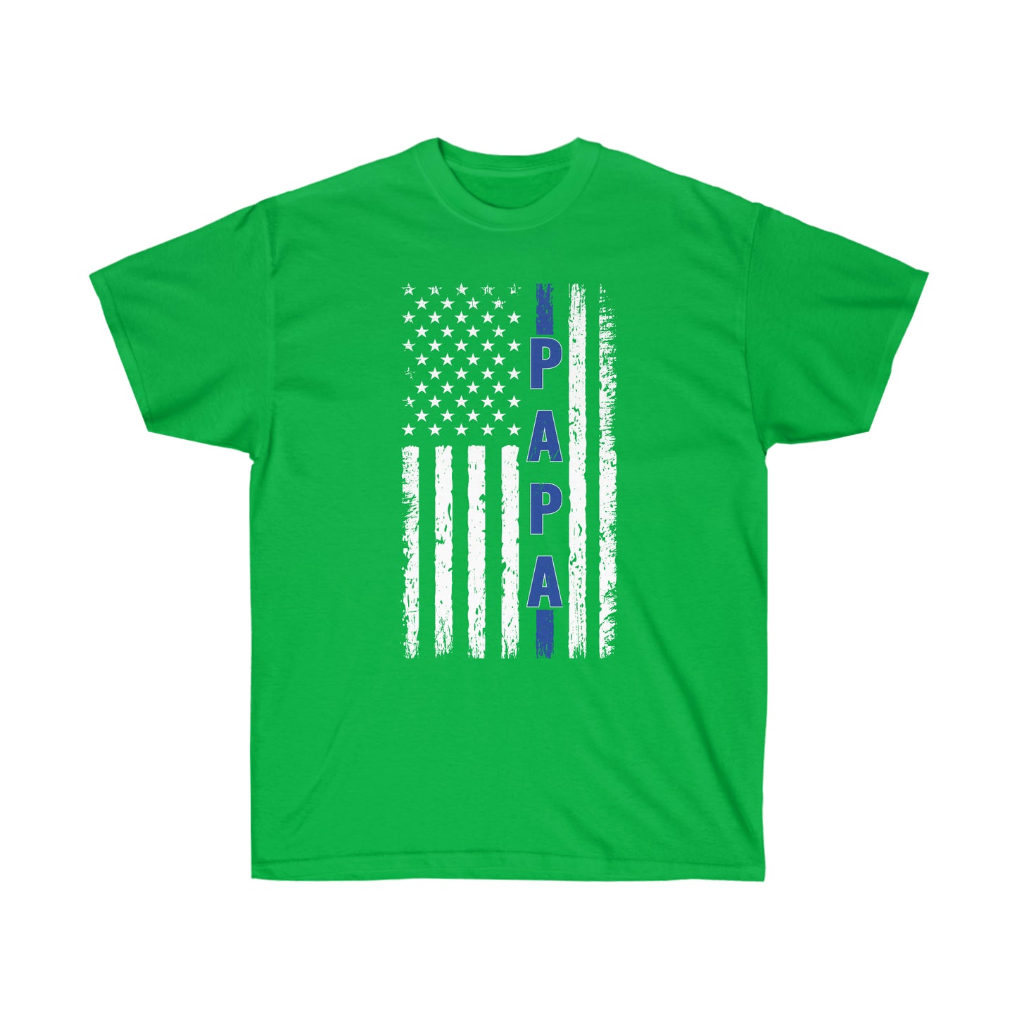 PAPA BLUE LINE FLAG (Unisex Ultra Cotton Tee)