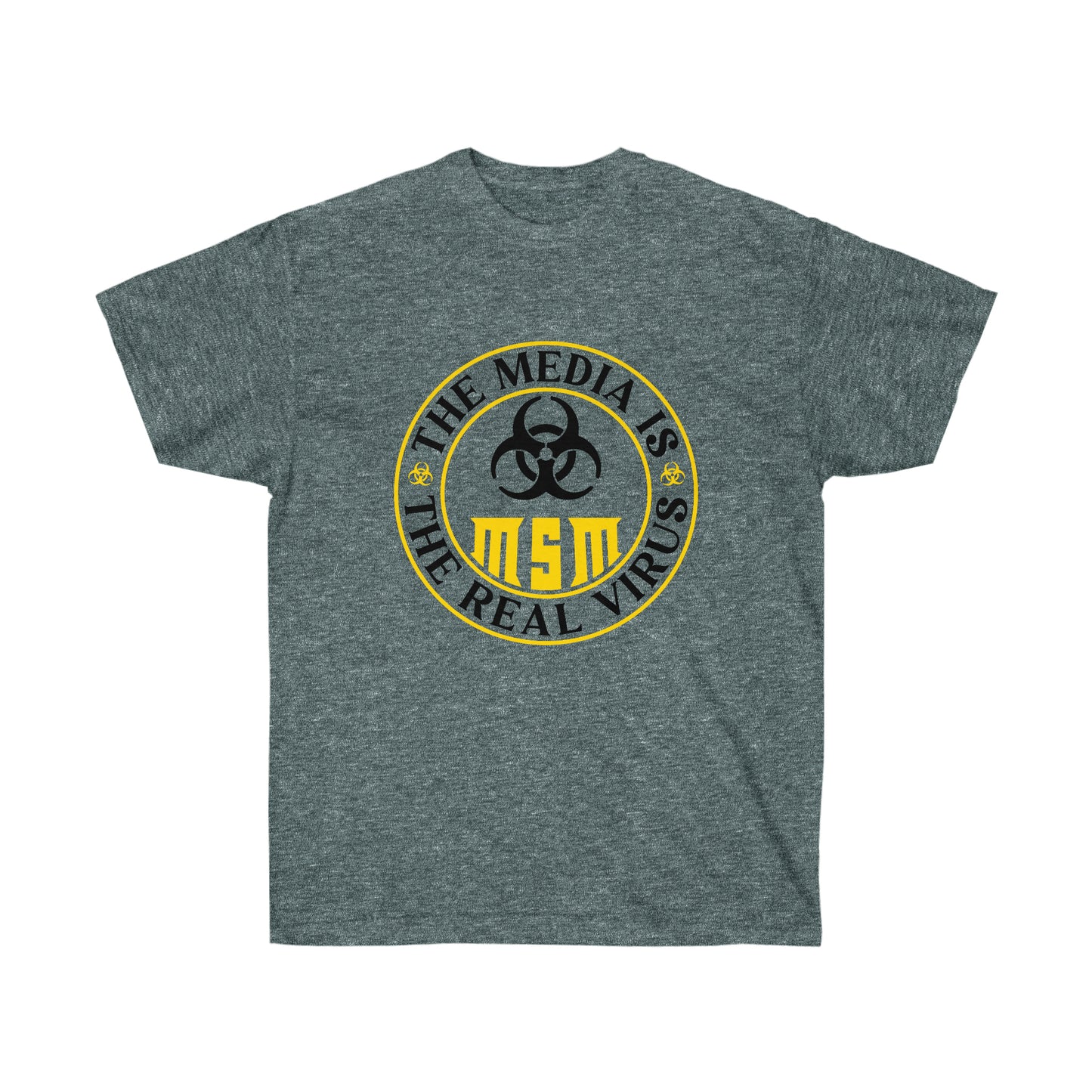 MEDIA IS THE REAL VIRUS (Unisex Ultra Cotton Tee)