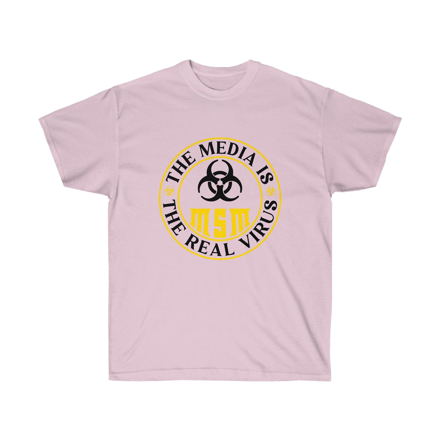 MEDIA IS THE REAL VIRUS (Unisex Ultra Cotton Tee)