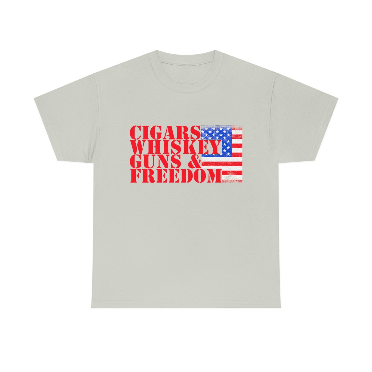 CIGARS, WHISKEY, GUNS & FREEDOM (Unisex t-shirt)