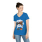 AMERICAN MOM (Ladies' V-Neck T-Shirt)