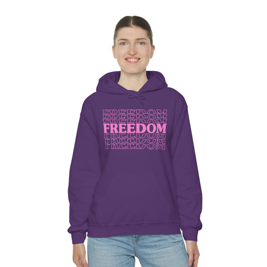 FREEDOM FREEDOM FREEDOM PINK (Unisex Heavy Blend™ Hoodie)