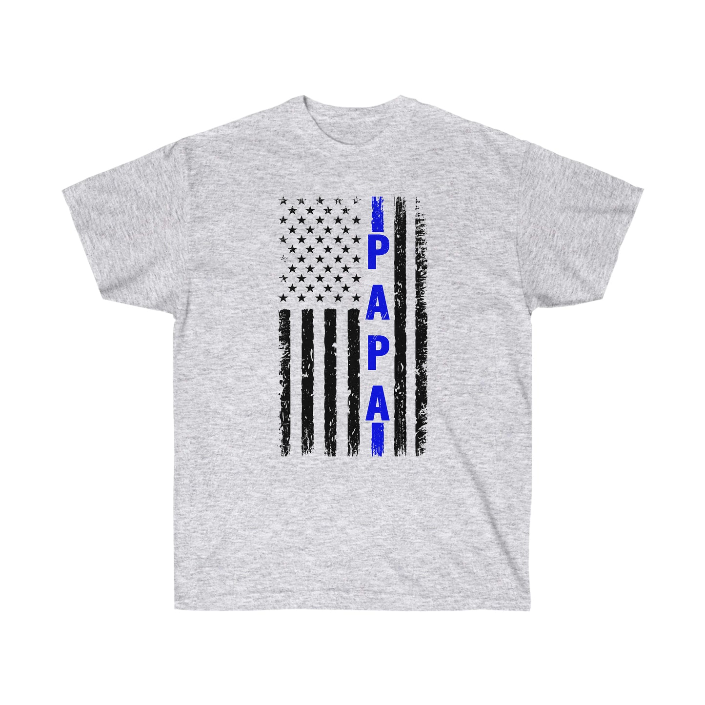 PAPA BLUE LINE FLAG (Unisex Ultra Cotton Tee)