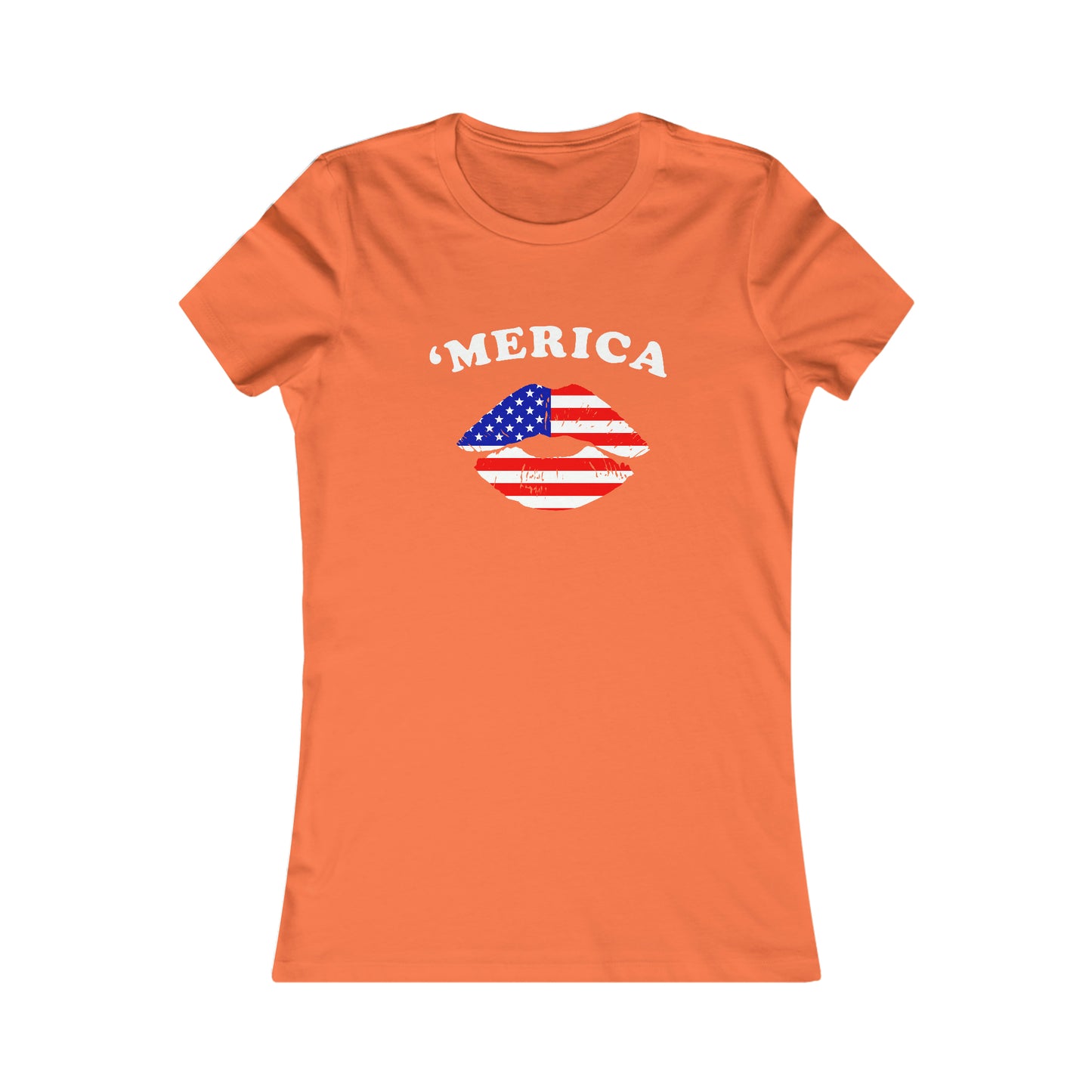 'MERICA FLAG LIPS (Women's Favorite Tee)