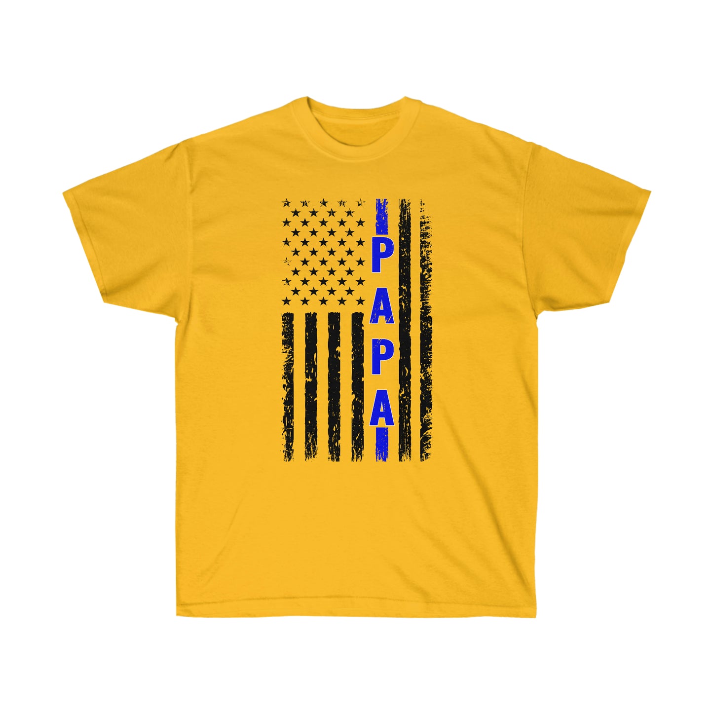 PAPA BLUE LINE FLAG (Unisex Ultra Cotton Tee)