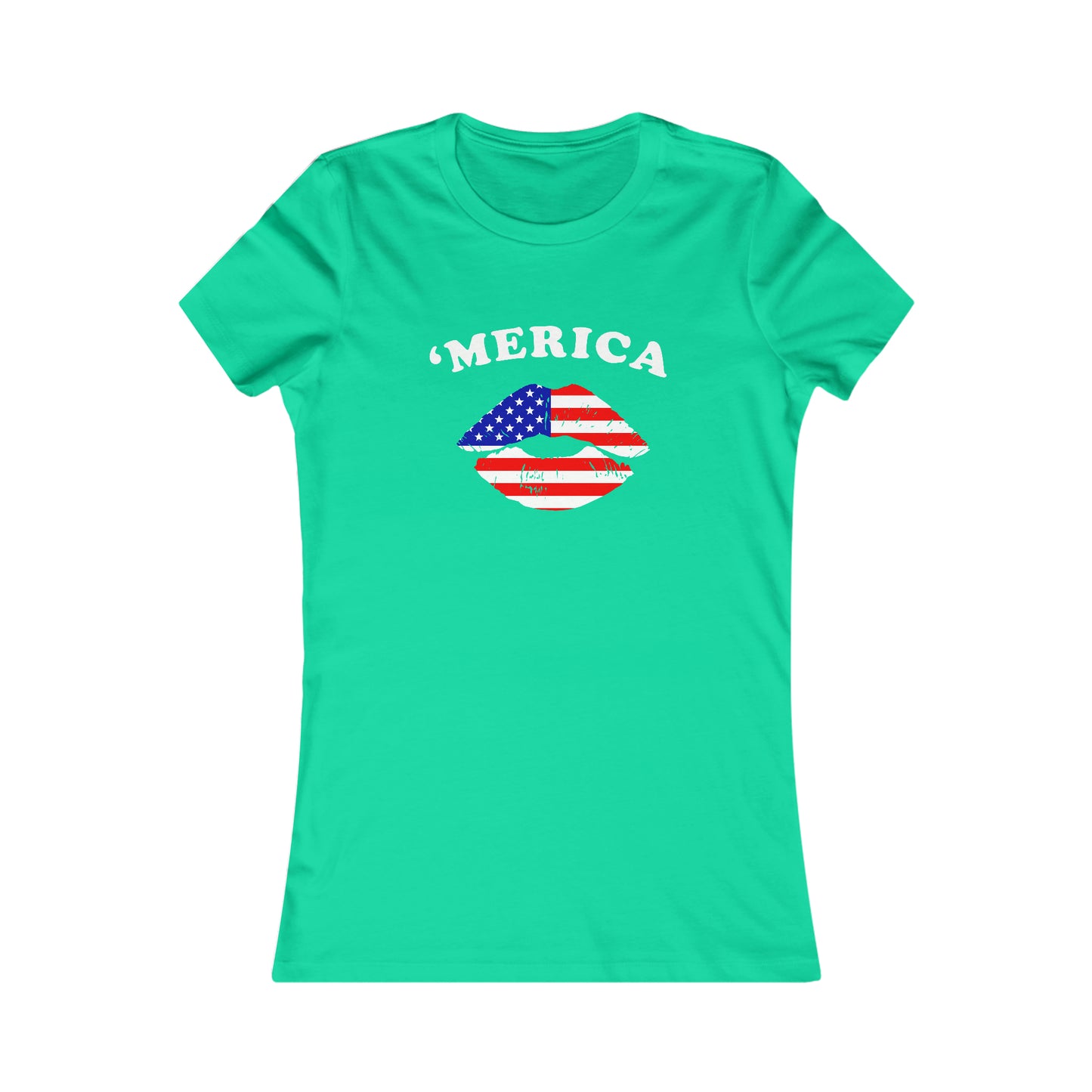 'MERICA FLAG LIPS (Women's Favorite Tee)