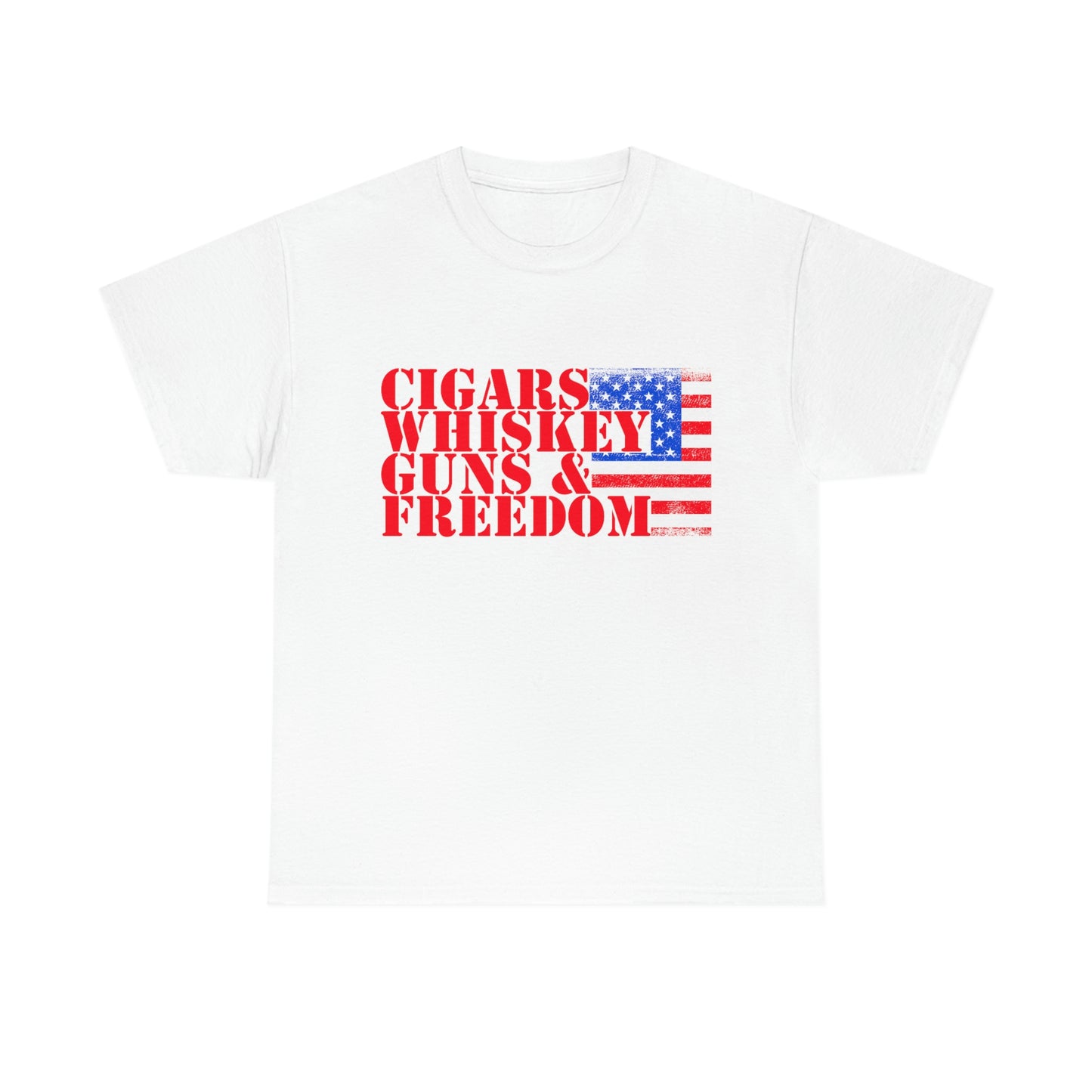 CIGARS, WHISKEY, GUNS & FREEDOM (Unisex t-shirt)