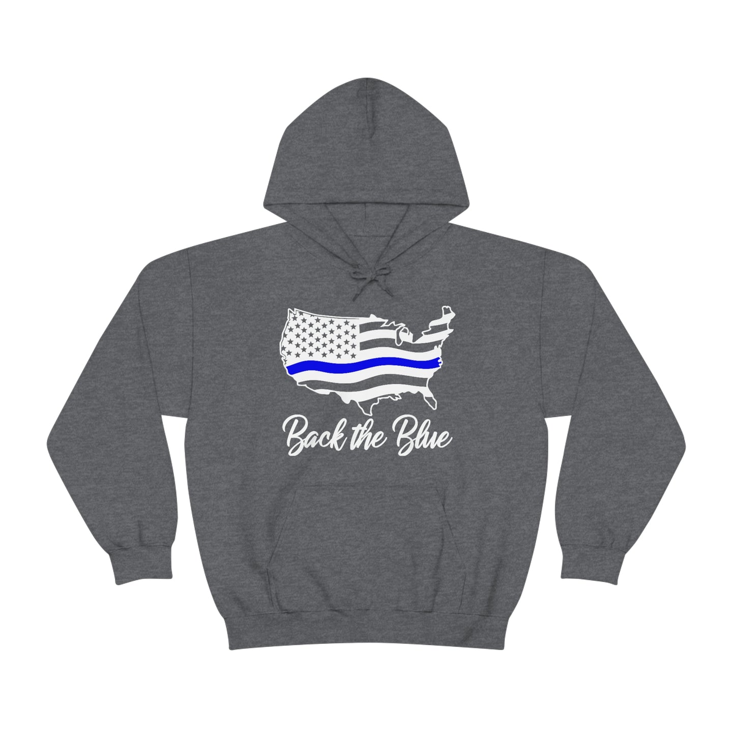 BACK THE BLUE (Unisex Heavy Blend™ Hoodie)