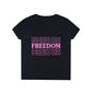 FREEDOM FREEDOM FREEDOM (Ladies' V-Neck T-Shirt)