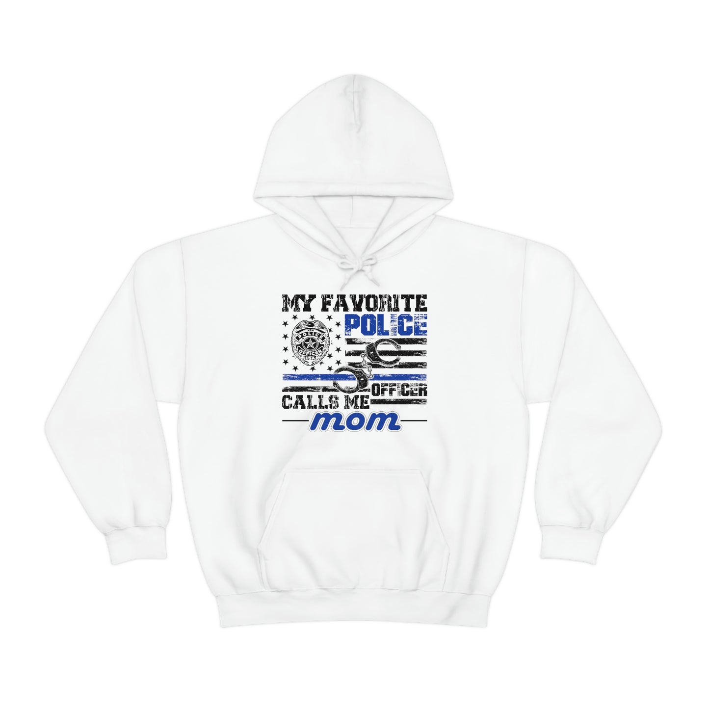 FAVORITE POLICE OFFICER CALLS ME MOM (Unisex Heavy Blend Hoodie)