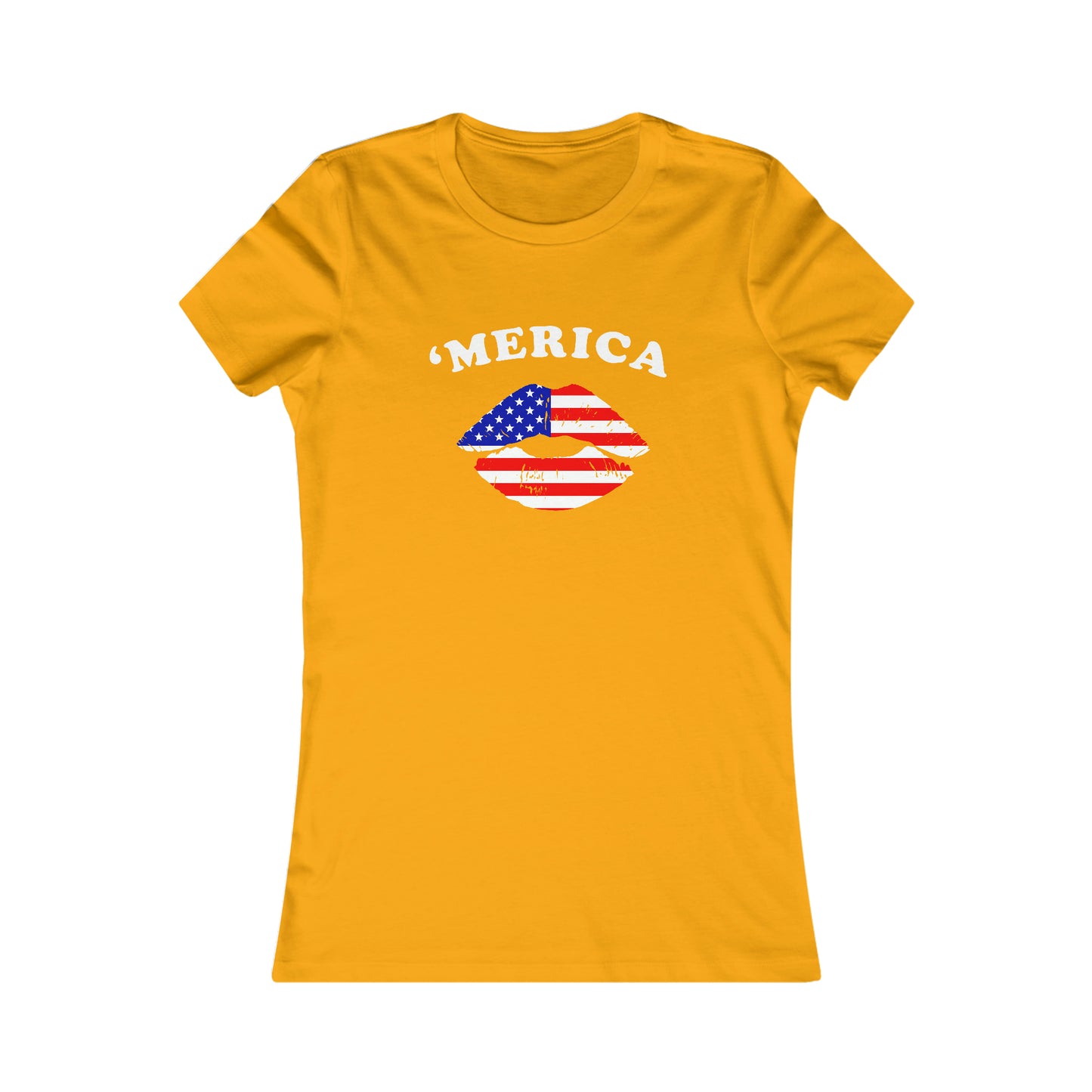 'MERICA FLAG LIPS (Women's Favorite Tee)