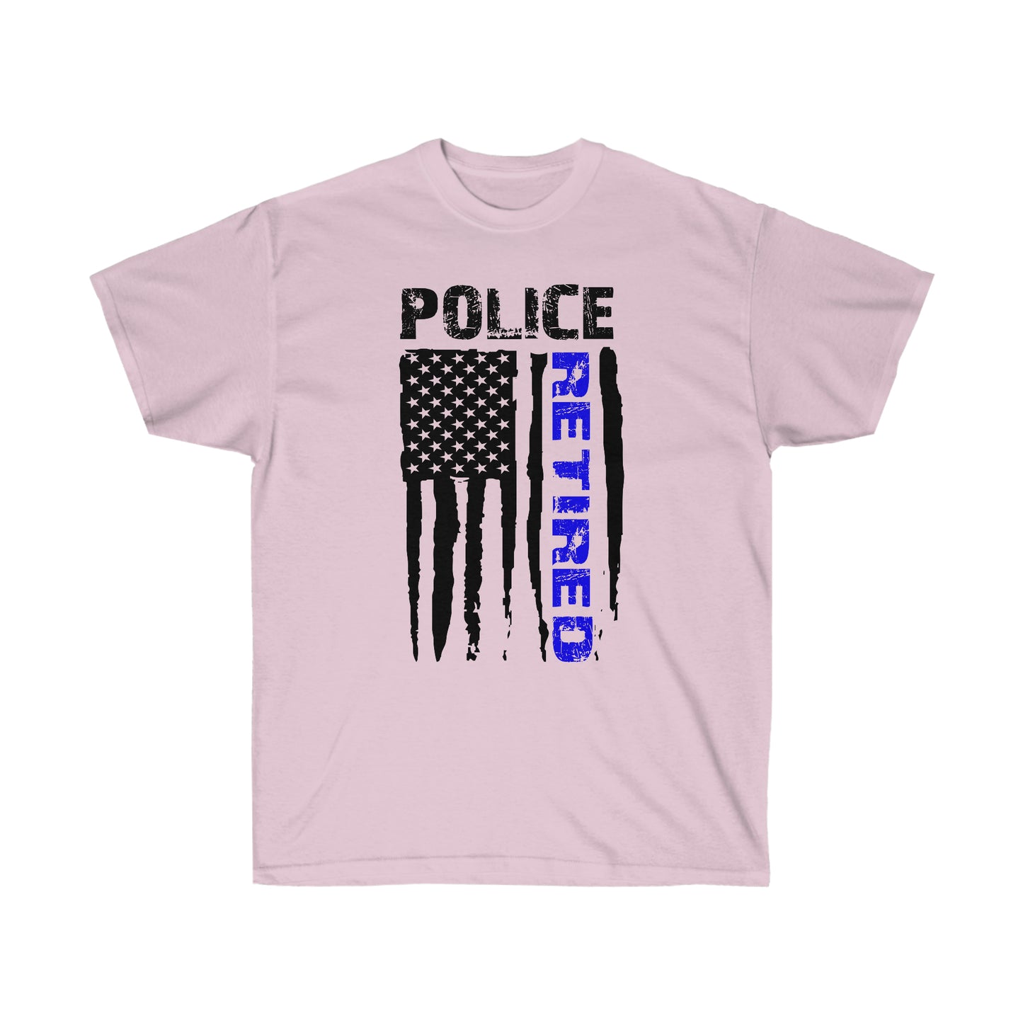 POLICE RETIRED FLAG (Unisex Ultra Cotton Tee)