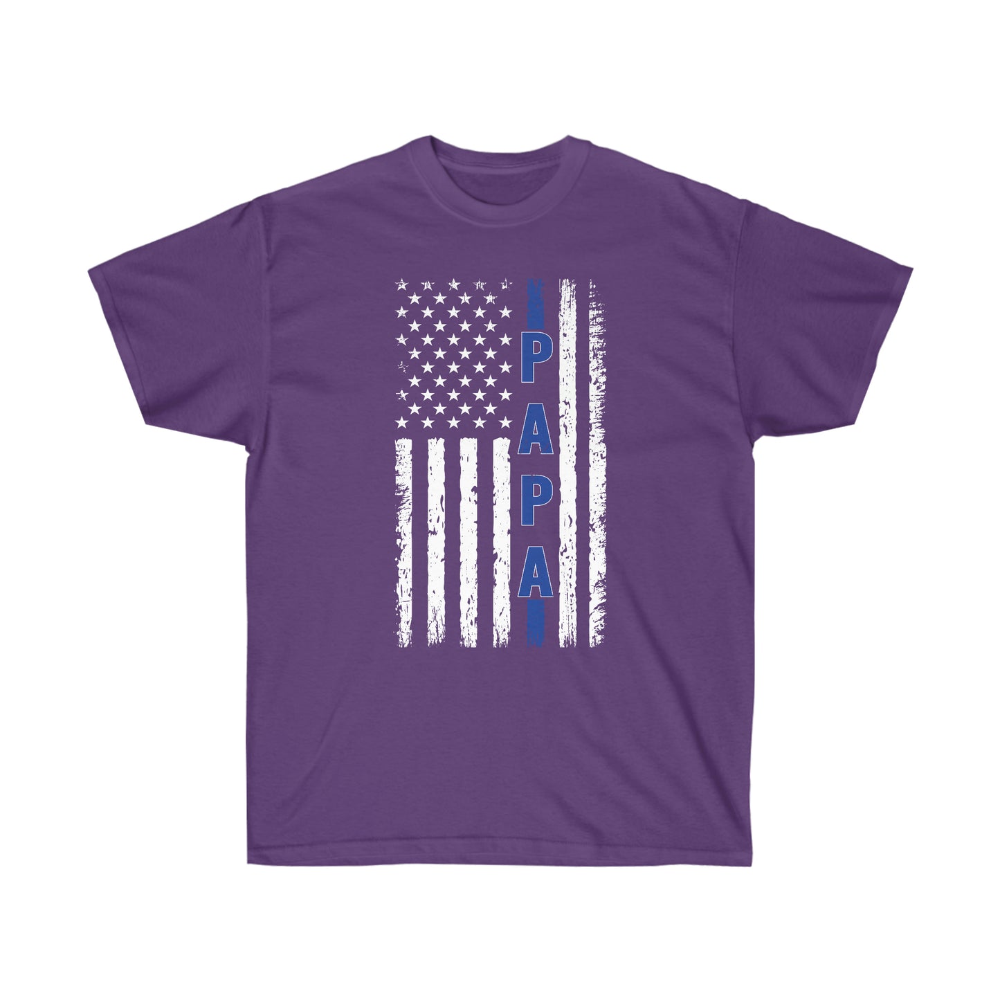 PAPA BLUE LINE FLAG (Unisex Ultra Cotton Tee)