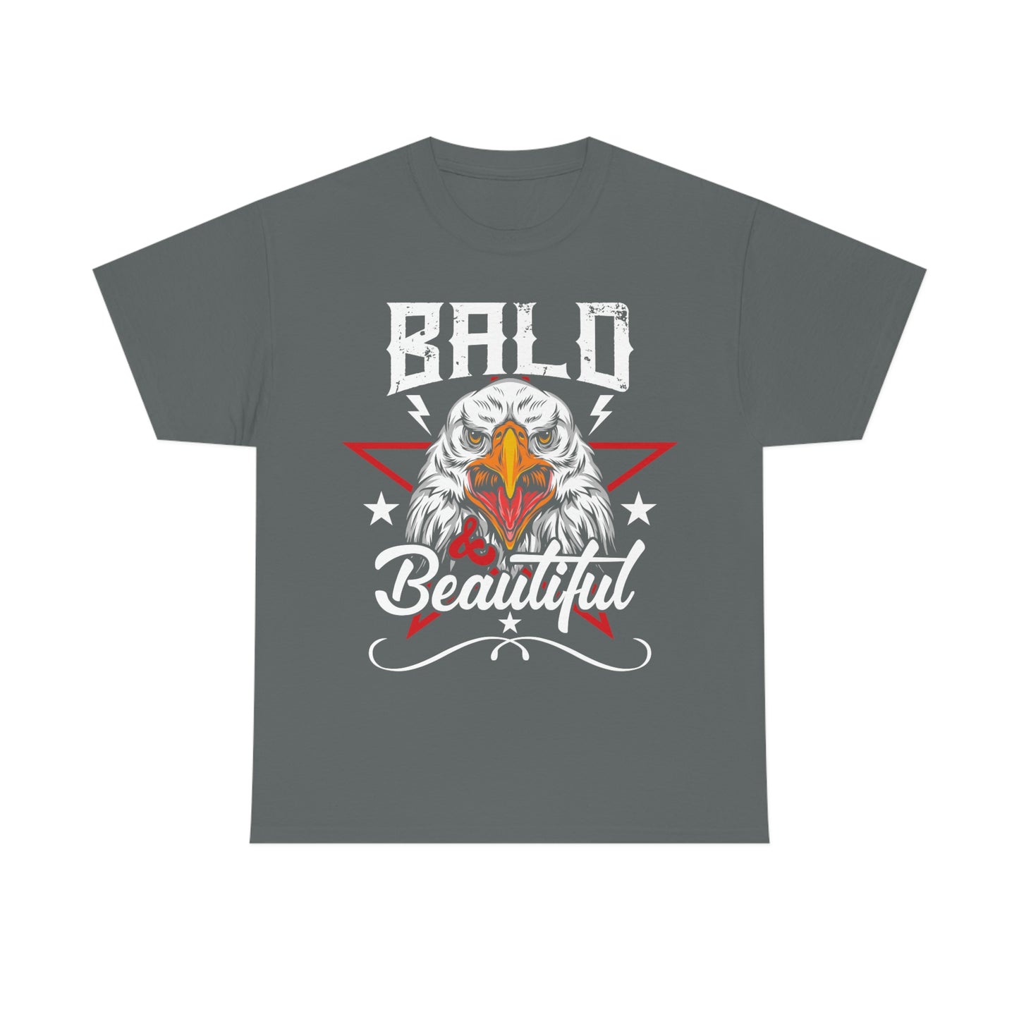 BALD & BEAUTIFUL EAGLE (Unisex Heavy Cotton Tee)