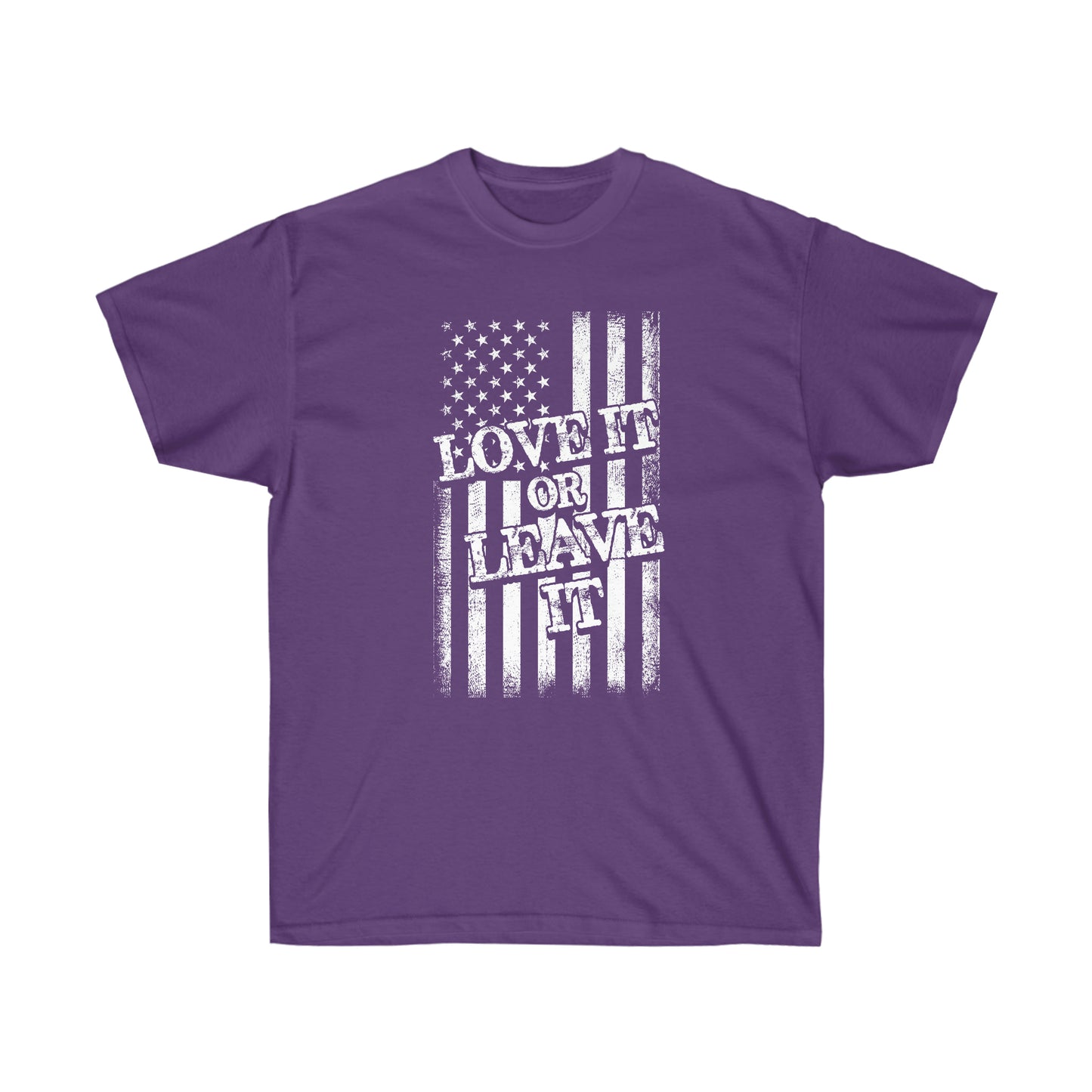 LOVE IT OR LEAVE IT FLAG (Unisex Ultra Cotton Tee)